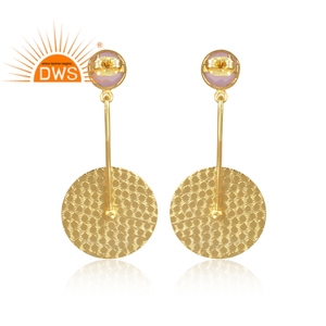 Dernière conception faite à la main Hydro Rose Gemstone Dangle boucle d'oreille fabricant de bijoux personnalisés - Product Image 4