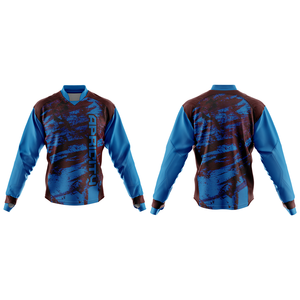 Maillot de paintball personnalisé, impression par sublimation, séchage rapide, absorption de l'humidité, tissu en maille, manches longues, vêtements d'équipe, extérieur - Product Image 5