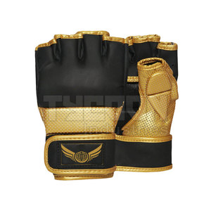 ถุงมือมวยหนังสำหรับผู้ใหญ่ถุงมือ MMA ทำจากหนังทนทานทำตามสั่ง - Product Image 1