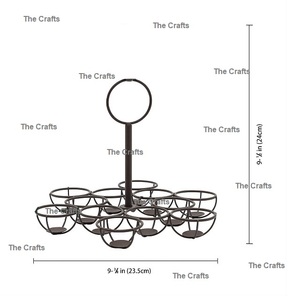 ตะกร้าไข่เหล็กสีดำใช้สำหรับโรงแรมและร้านอาหาร - Product Image 4