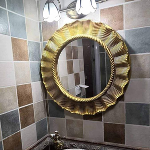 กระจกติดผนังสุดหรูสำหรับตกแต่งภายในบ้านที่หรูหรา กรอบโลหะดีไซน์ศิลปะเพิ่มสไตล์การตกแต่งระดับพรีเมียมให้กับกระจกติดผนังห้องนั่งเล่น - Product Image 3