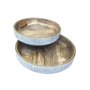 Plateau de service en bois moderne avec plateau décoratif de table de la meilleure qualité pour les plateaux de service de nourriture d'hôtel - Product Image 6