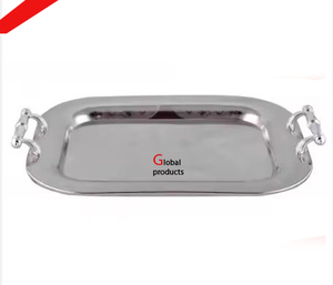 Collations de service décoratives en métal de la plus haute qualité et plateau de nourriture pour la vaisselle de mariage et de fête de restaurant - Product Image 3