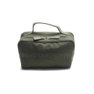 Bolsa de maquillaje de tamaño personalizado cómoda y transpirable hecha con algodón poliéster y tipo de cierre de cremallera Cordura en stock - Product Image 1