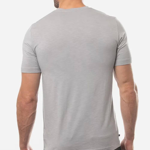 <b>Men</b> Slim Fit Casual <b>V</b>-<b>Neck</b> <b>T</b>-<b>Shirt</b> Wholesale New Summer Fashion <b>Men's</b> High Quality Quick Dry100% Cotton <b>Men's</b> <b>T</b>-<b>shirts</b> - Product Image 3