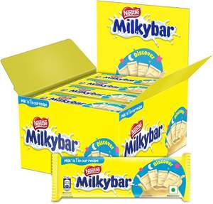 <b>Chocolate</b> with <b>Almonds</b> Mil-kybar White <b>Chocolate</b> Crunchy Nutty White <b>Chocolate</b> Bar, 100g - Product Image 1