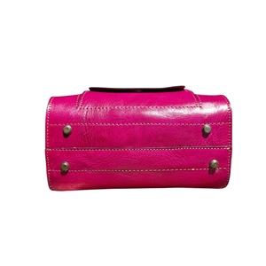 Sac fourre-tout pour femme en cuir véritable, fermeture à glissière, deux poignées, bandoulière, design simple, style marocain, pour un usage quotidien - Product Image 4