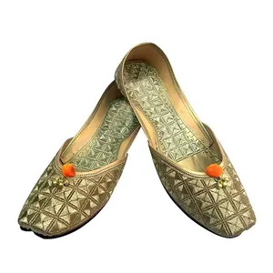 Ladies Shoes Khussa Juti Jutti Punjabi Indian Ethnic Women Leather shoes custom manufacturer khussa