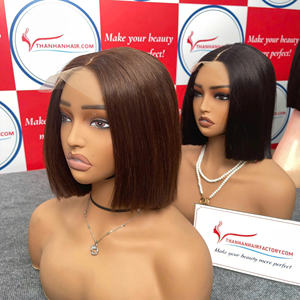 Peluca de Cabello Humano con Frente de Encaje Recto, Colorida, 100% Cabello Humano Vietnamita |   Más Vendido |   Proveedor Destacado - Product Image 6