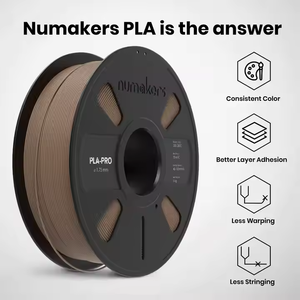 Numakers mejor calidad 1kg PLA Pro 1,75mm filamento de impresión 3D Beige marrón varillas de plástico - Product Image 5