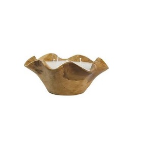 Bol à pâte en bois rectangulaire Bol à pâte à bougie en bois fait main de haute qualité pour les fêtes - Product Image 4