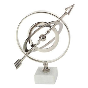 Adornos Decorativos, Venta Directa de Fábrica, Diseño de Anillo, Escultura de Mesa de Metal Resistente Chapada en Oro - Product Image 4