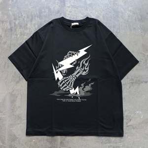 Vente en gros T-shirts graphiques personnalisés de grande qualité à épaules tombantes T-shirts imprimés plein écran pour hommes - Product Image 2