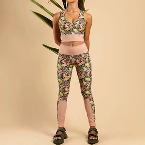 Mallas de mujer de cintura alta de longitud completa, mallas de mujer sublimadas de diseño único al por mayor transpirables a la venta - Product Image 5