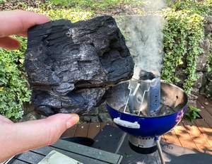 Charbon de bois noir de haute qualité en forme de morceaux, longue durée de combustion, 5 kg, 8400 calories, pour barbecue extérieur et couvercle de grill - Product Image 6