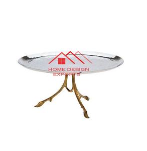 Fiesta de cumpleaños eventos fiesta de año nuevo Decoración de mesa soporte de pastel 2 tonos acabado Metal taza soporte de pastel de lujo - Product Image 1