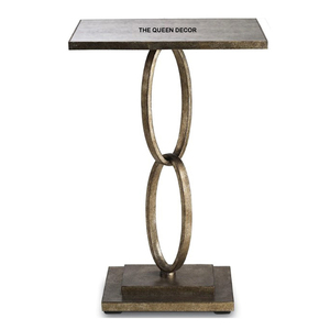 Classic Design Round Golden Top Table <b>for</b> <b>Bedroom</b> <b>for</b> Indoor and Outdoor Modern Side Table <b>for</b> Hotel Restaurants - Product Image 1