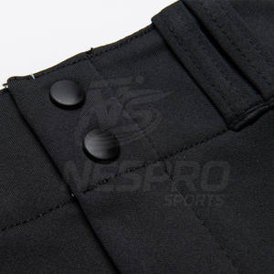 Pantalón de béisbol transpirable de secado rápido para hombre, cómodo, con botones, Color sólido, 100% poliéster, personalizable - Product Image 6