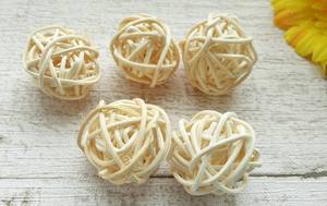 ลูกบอลหวายทำด้วยมือเป็นมิตรต่อสิ่งแวดล้อมสำหรับเด็กลูกบอลหวายทำด้วยมือออกแบบโดยการออกแบบผลิตในเวียดนามขายส่ง - Product Image 3