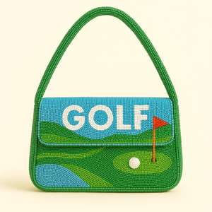 กระเป๋าถือประดับลูกปัดหลากสี MS Handicraft พร้อมหูหิ้ว กระเป๋าถือลำลองแบบอินเดีย ทำด้วยมือ ลูกปัดสั่งทำพิเศษ กระเป๋าทรงบาแกตต์ - Product Image 5