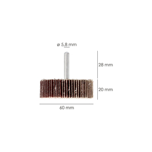 Carta Abrasiva a Fogli Grana 80, Misura O/ 60 x 20 mm. - Product Image 2