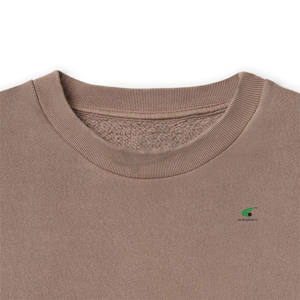 Confortable hommes sweat coton mélangé basiques pull plaine col rond Logo personnalisé col rond hiver mode tenue décontractée - Product Image 6