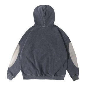 Venta al por mayor ACID WASHED 100% sudaderas con capucha de alta calidad para hombres Heavy GSM tela transpirable OEM fabricante personalizado sudaderas con capucha para hombres 2025 - Product Image 2
