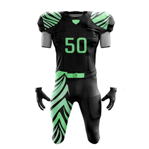 Conjuntos de uniformes de entrenamiento de diseño personalizado de rendimiento para adultos jóvenes, uniformes de fútbol americano ligeros de secado rápido transpirables - Product Image 5