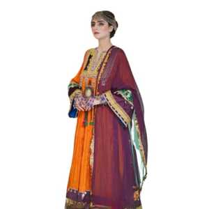 Vestidos afganos de mujer a precio barato al por mayor, ropa tradicional informal para mujer, vestido largo afgano con borla y bordado de monedas - Product Image 3