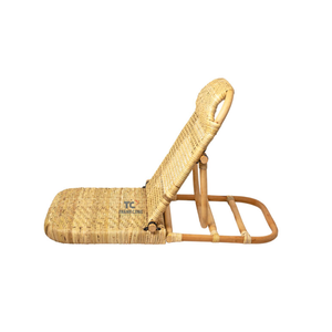 Silla portátil de ratán Silla de playa de ratán 3 niveles ajustables Salón Sun Relax Silla de ratán Muebles de exterior - Product Image 2