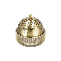 Casserole de service alimentaire de luxe, moderne, en métal, finition dorée, de haute qualité, faite à la main, écologique, pour hôtel et restaurant