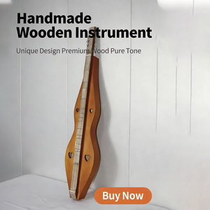 Dulcimer Huasheng Mountain avec touche en acajou, instrument de musique artisanal <span class=keywords><strong>Bluegrass</strong></span> à 4 cordes pour débutants YQ01 - Product Image 1
