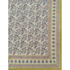 Hand Block Printed King Size 100% Cotton Double Bedsheet Pillow Cover Eco-Friendly Floral <b>Comforter</b> <b>Set</b> for Home 3 Pcs <b>Set</b> - Product Image 2