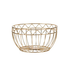 Cesta de almacenamiento de frutas y verduras de metal de hierro de diseño único, fabricante y exportador de cesta de cocina de metal hecha a mano de India - Product Image 1