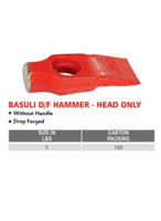 Tête de marteau Basuli D/F de haute qualité, uniquement la tête, en acier forgé durable, outil de remplacement au meilleur prix