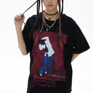 T-shirt personnalisé délavé à l'acide pour hommes 100% coton surdimensionné Plus Size Graphic Tee Print Logo Vintage T Shirt pour hommes T-shirts pour hommes - Product Image 6