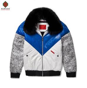 Men's V-Bomber Jacket,Mens Winter Goose Puffer Jacket <b>Coat</b> <b>with</b> Black <b>Fur</b> Collar,Men Streetwear Puffer Jacket,Men Gift For Her - Product Image 1