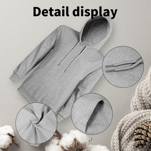 Sweat-shirt à col rond et demi-zip pour hommes de haute qualité du fabricant Style pull d'automne brodé et teint uni - Product Image 2