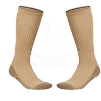 Chaussettes de sport pour adultes personnalisées de haute qualité, en coton/laine, tricotées, respirantes, à séchage rapide, antidérapantes, avec logo, pour l'hiver, couleur unie