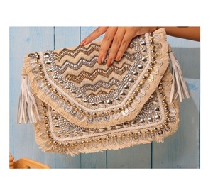 Inde Fabriqué À La Main Pochette Soirée Sac À Bandoulière Géométrique Perlé Conception En Gros De Guru Kirpa Export House - Product Image 4