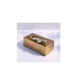 Porte-mouchoirs en laiton multifonctionnel bureau en laiton boîte de rangement porte-mouchoirs avec vente personnalisée - Product Image 4