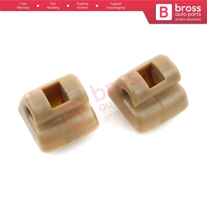 BSR503 2 pièces Crochets de fixation pare-soleil couleur beige pour W123 W124 W126 W201 190 W140 - Product Image 2