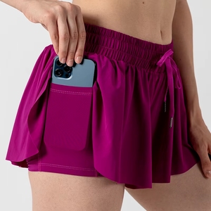 Falda Deportiva Transpirable de Verano para Mujer, Falda de Tenis con Vendaje y Bolsillos, Pantalones Cortos Deportivos para Entrenamiento, Correr, Golf, Combinación de Falda y Pantalones Cortos Deportivos - Product Image 2