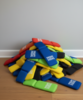 Protège-tibias d'entraînement en coton durable personnalisés pour arts martiaux, style karaté professionnel, couleur personnalisée, logo personnalisé, taille personnalisée