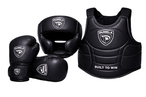 Customization Boxing Sets Gloves <b>Head</b> Chest Guards High Quality Real Leather Protective Custom Logo Sizes DUMELA INTERNATIONAL - Product Image 3