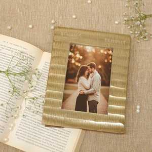 กรอบรูปอะลูมิเนียม BEHOMA Gold 4x6 ลายคลื่น น้ำหนักเบา ทนทาน ผลิตในอินเดีย สำหรับตกแต่ง - Product Image 4