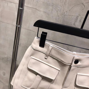 Genuine Leather <b>Shorts</b> Women Real Lambskin Pants Biker Ladies Sheepskin Riding <b>Girls</b> <b>Shorts</b> - Product Image 6