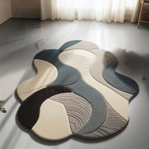 Alfombra de Lujo Hecha a Mano con Diseño Tufted, Multicolor, Suave, para Pisos del Hogar, Suministro al por Mayor para Exportación al Mejor Precio - Product Image 2