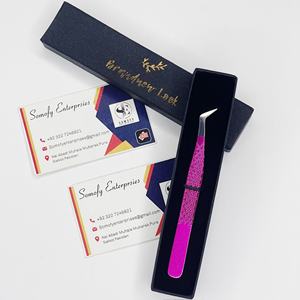 Pinzas para Pestañas Somofy Enterprises de Acero Inoxidable en Forma de L, Color Rosa Transparente, Duraderas, de 10 mm - Product Image 4