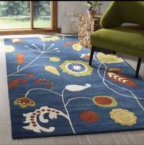 Premium Quality Hand Tufted Wool Area Rug New Geometric Abstract Design Handmade Custom Size Rugs Available - Product Image 1